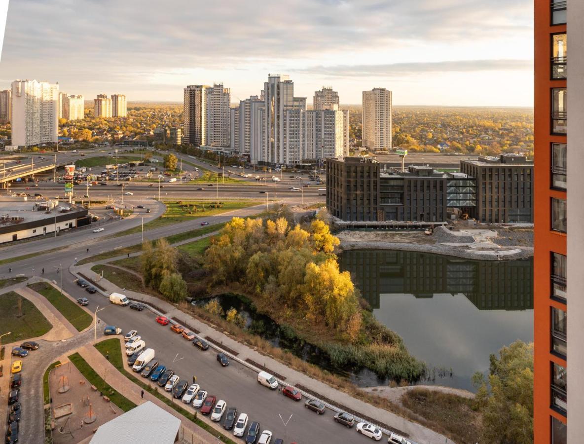 Лучшие Апартаменты В Жк Seven Днепровская Набережная Осокорки Kyiv Exterior foto