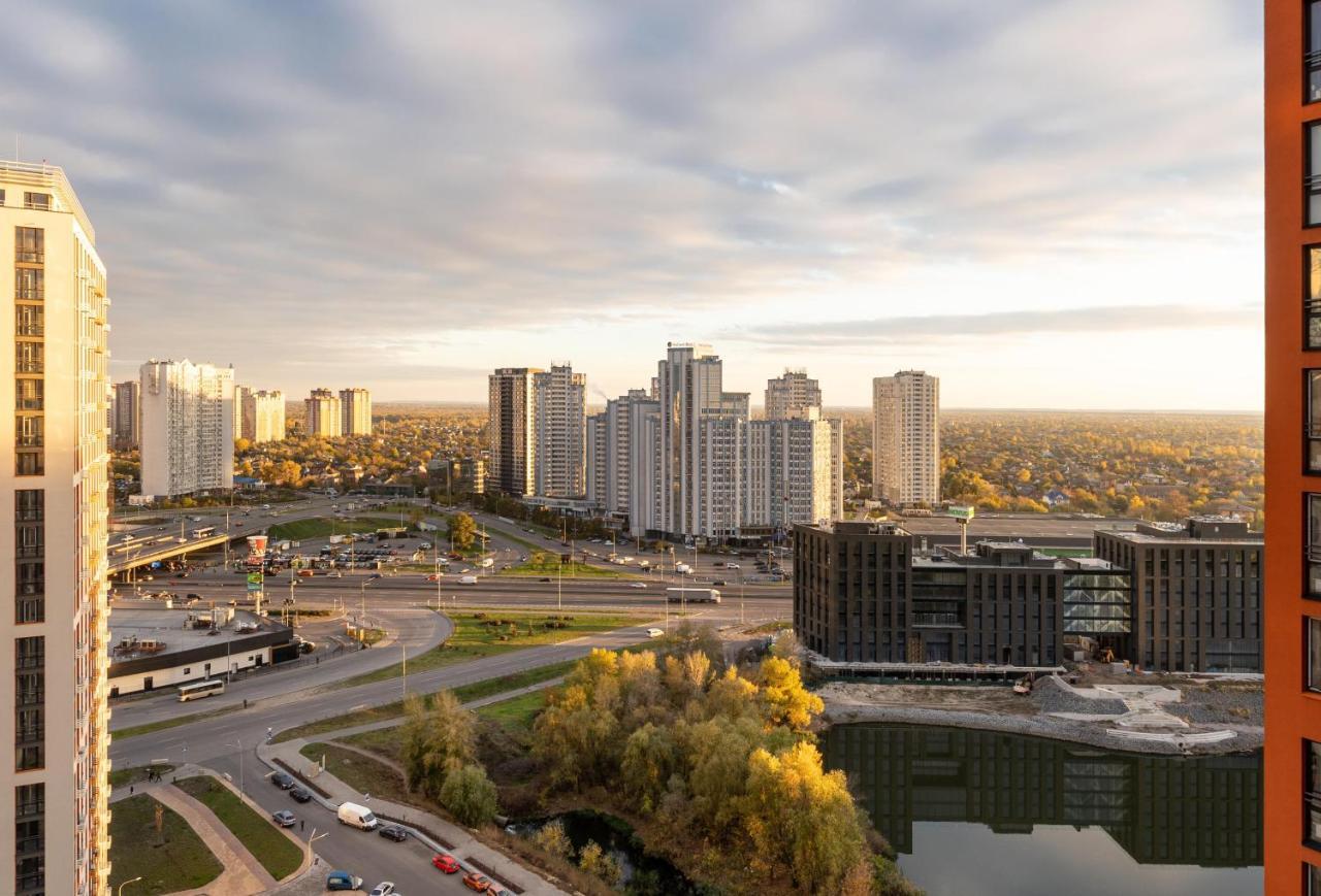 Лучшие Апартаменты В Жк Seven Днепровская Набережная Осокорки Kyiv Exterior foto